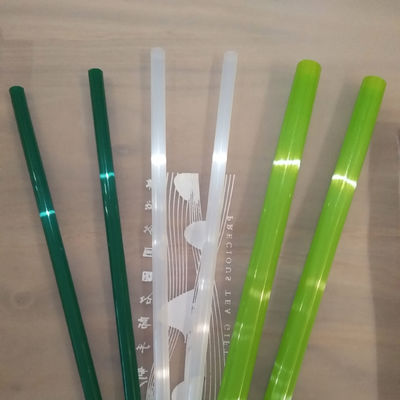 Custom PLA PP biologisch abbaubare Milchblasen Tee Gerade Strohhalme für Lebensmittel- und Getränkeverpackungen