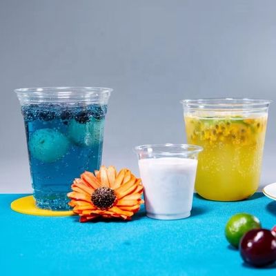 500 ml Einweg-PLA-Kuppe aus Kunststoff mit rundem Boden, 96-Kaliber-Biodegradable U-Kuppe
