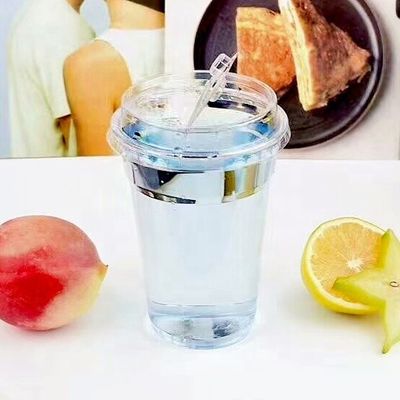 Farbenfrohe RPET 16 Oz Smoothie-Glasbecher für Milchshakes und Säfte