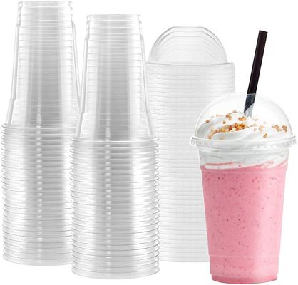 Farbenfrohe RPET 16 Oz Smoothie-Glasbecher für Milchshakes und Säfte
