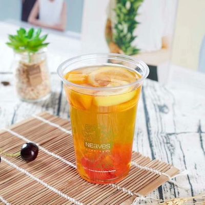 Farbenfrohe RPET 16 Oz Smoothie-Glasbecher für Milchshakes und Säfte