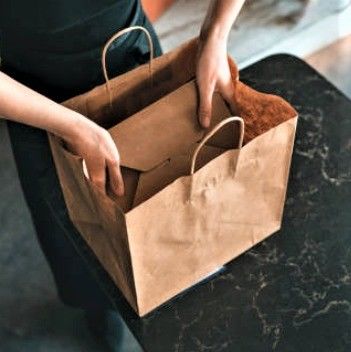 Extra-große Breitbasis Braun Kraftpapier-Einkaufstüte für kundenspezifische Verpackungslösungen