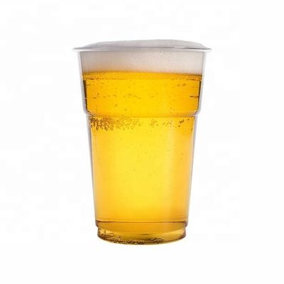 Durchsichtige 500ml Einwegglas-Bierbecher für Biere
