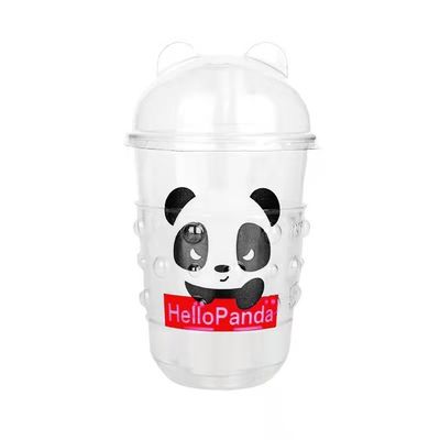16 OZ Custom Logo gedruckt U-förmige PET/RPET Getränke Tasse für kompostierbare Eiscreme