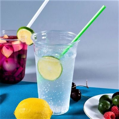 Klarer Einwegkaffee Milch Tee Eiscreme Gelee PLA Plastikbecher 100% biologisch abbaubarer Becher mit Deckel