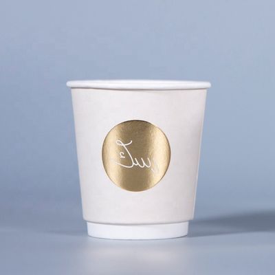 Personalisierte Einweg-Tekaway-Papier-Kaffee-Tassen mit Deckel 16 Oz