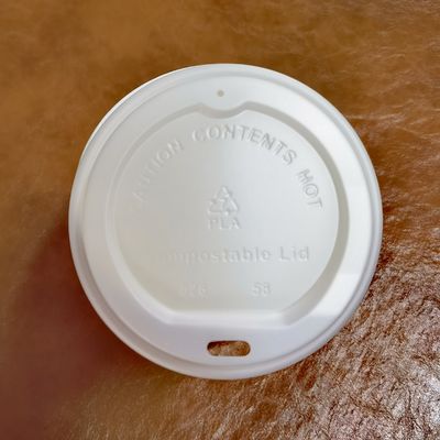 62mm/73mm/80mm/90mm/115mm Farbenfrohe Biologisch abbaubare CPLA Papierdeckel für Kaffeetasse