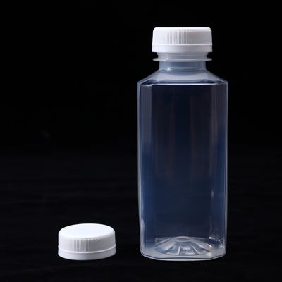 250 ml 350 ml 500 ml PP-Wärmebeständige Quadratflaschen für Getränke aus Kunststoff