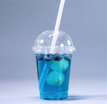 95 Kaliber Transparent PLA Einweg-Plastikbecher mit Kuppeldeckel 20oz 16oz 12oz 9oz