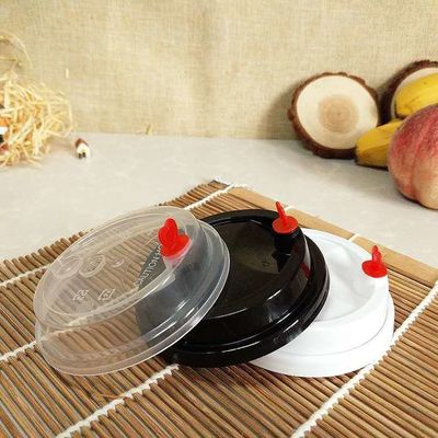 62mm/78mm/90mm/115mm Kaffeedeckel für Weiß/Schwarz PP-Kunststoff-Sipperdeckel