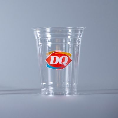 Kunststofffreie, biologisch abbaubare PLA-Tasse mit Deckel für Smoothie-Läden