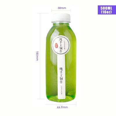 PP Kunststoff 150 ml 280 ml 350 ml 500 ml Hitzebeständige Getränkeflasche für Saft
